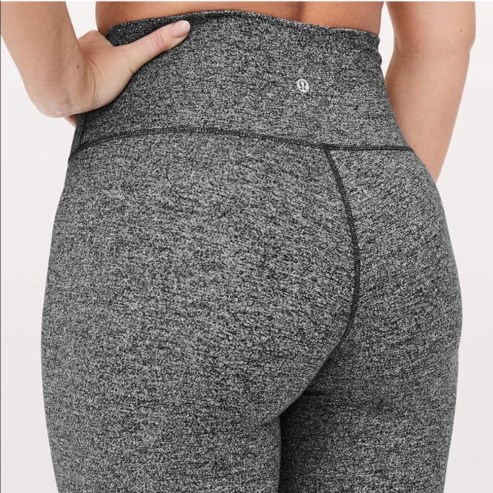 Lululemon Wunder Under Leggings - Heathered Grey